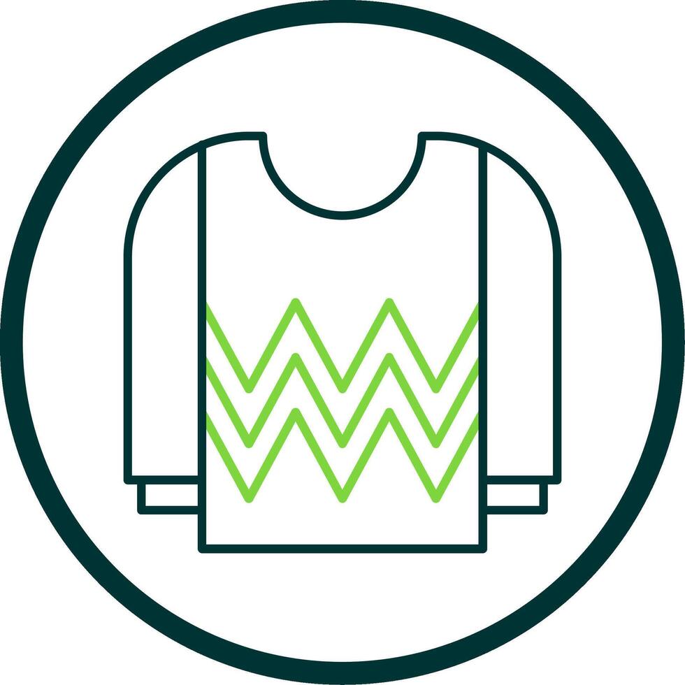 Jersey Line Circle Icon vector
