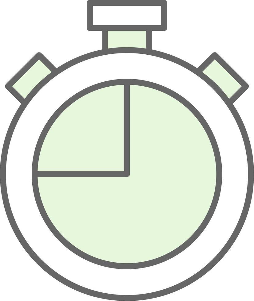 Stopwatch Fillay Icon vector