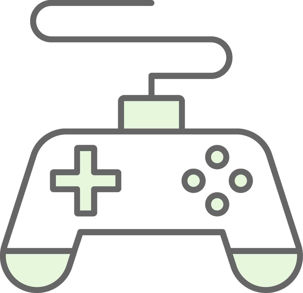 Game Console Fillay Icon vector