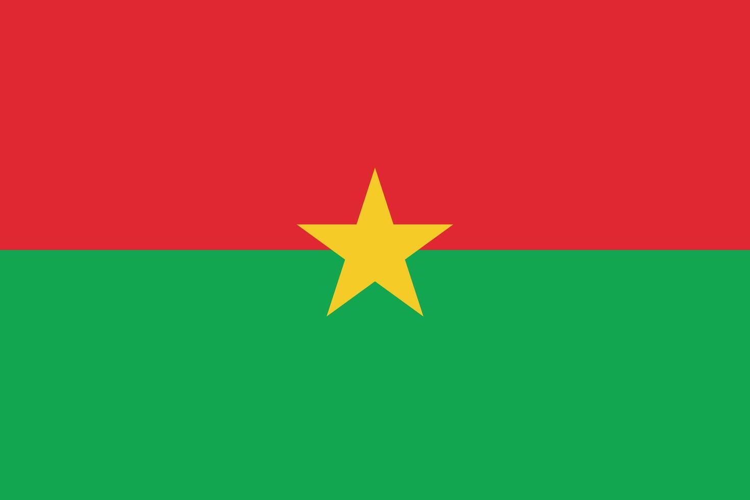 Burkina Faso flag illustration. Burkina Faso national flag. vector