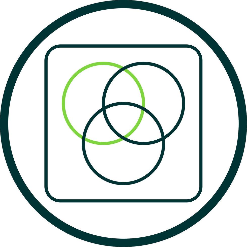 Diagram Line Circle Icon vector