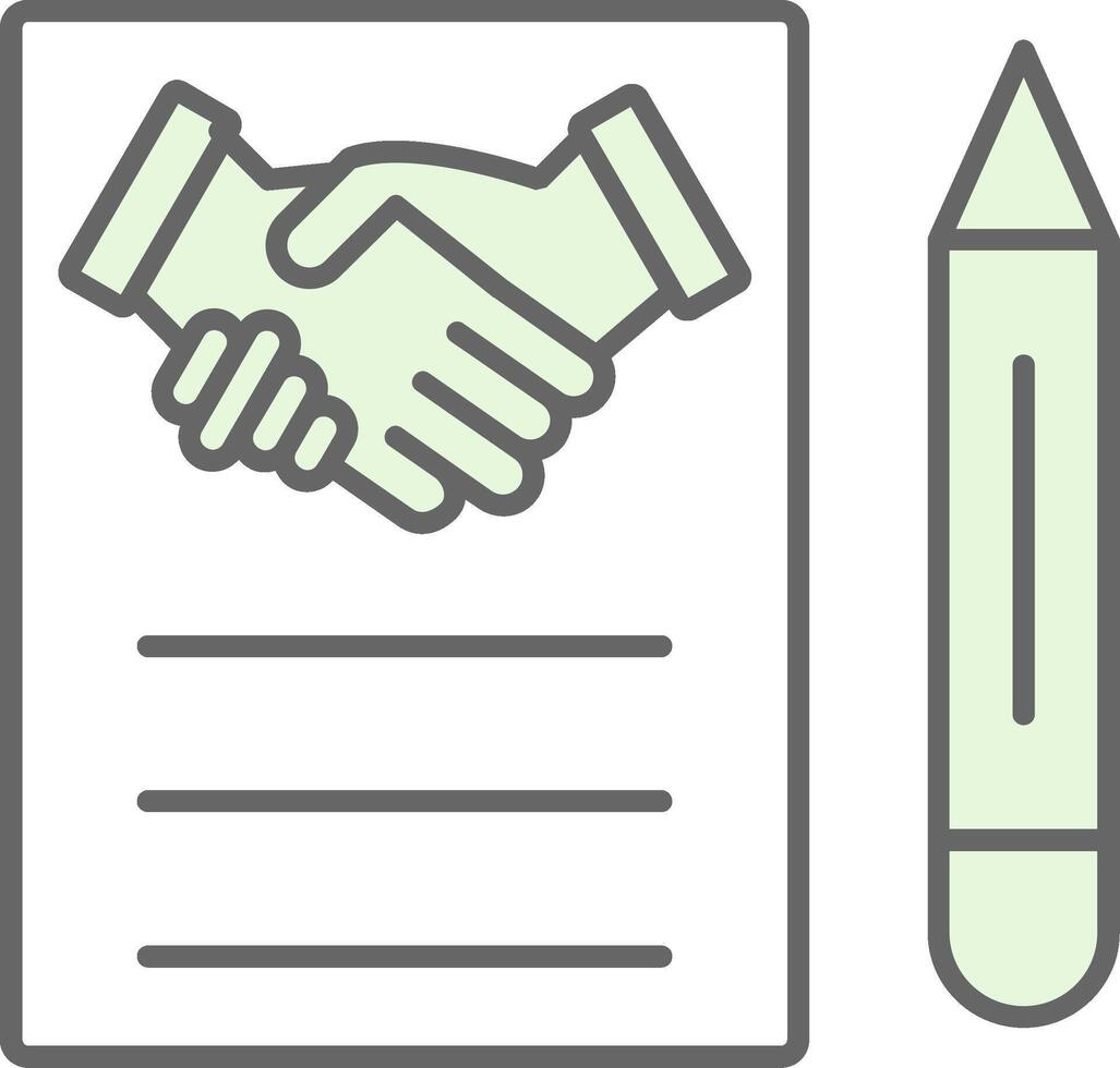 Agreement Fillay Icon vector