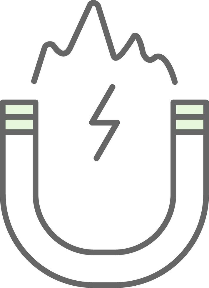 Electromagnetic Fillay Icon vector