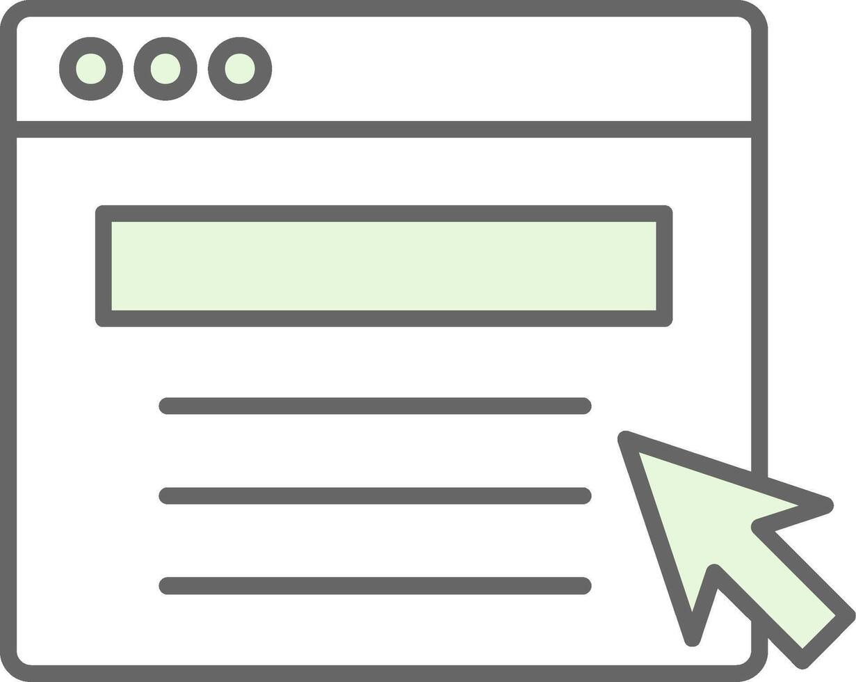 Web Portal Fillay Icon vector
