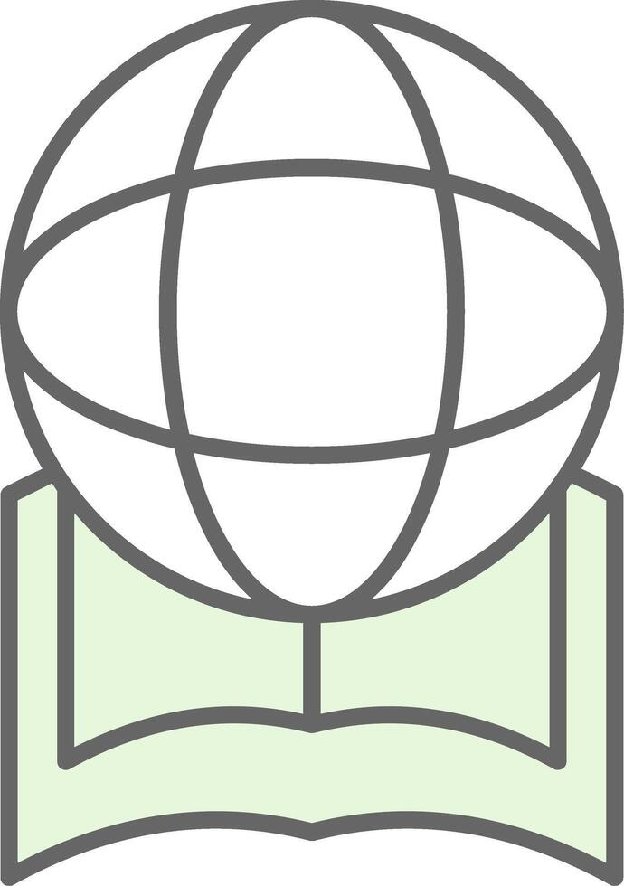 Global Education Fillay Icon vector