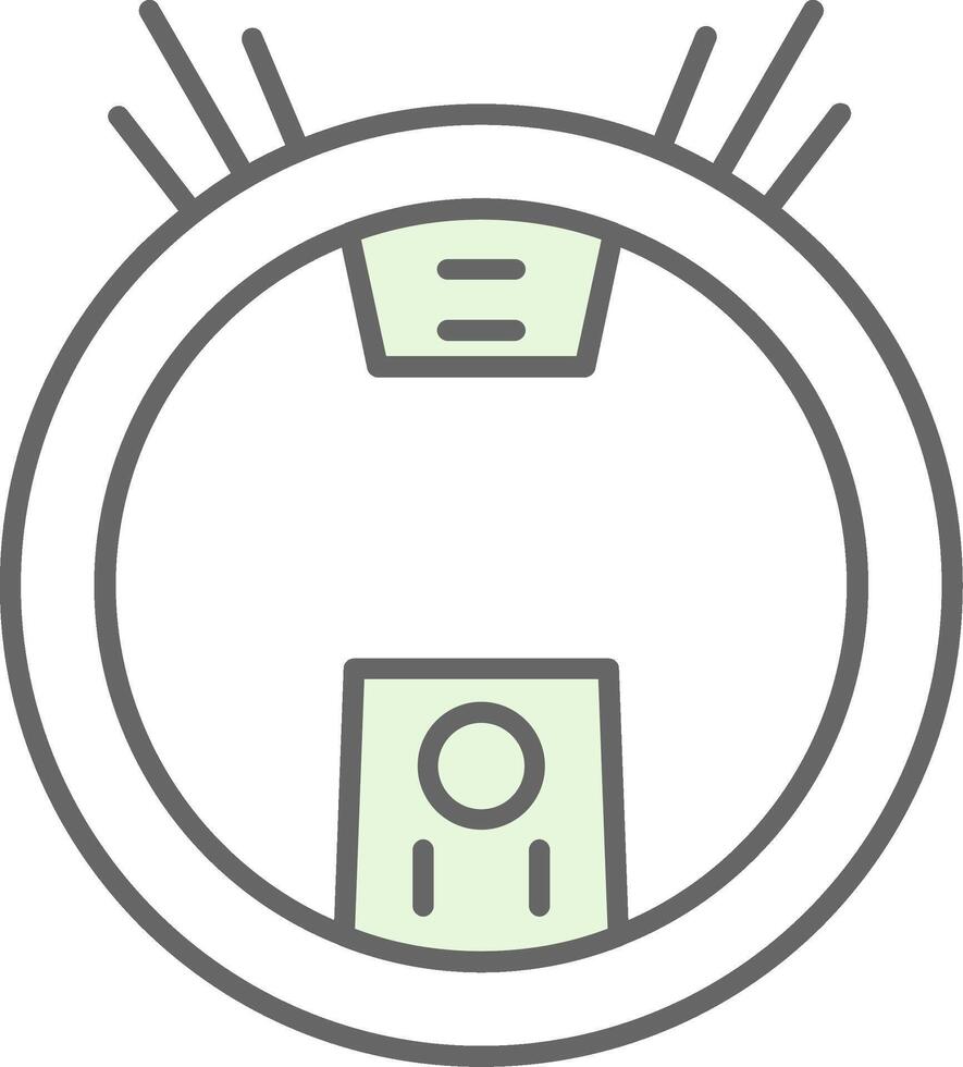 Robot Vacuum Fillay Icon vector