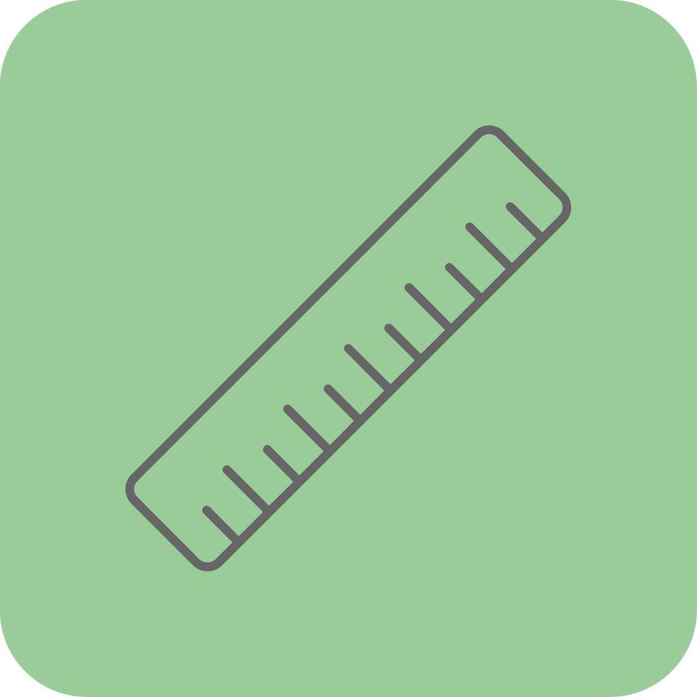 Ruler Filled Yellow Icon vector