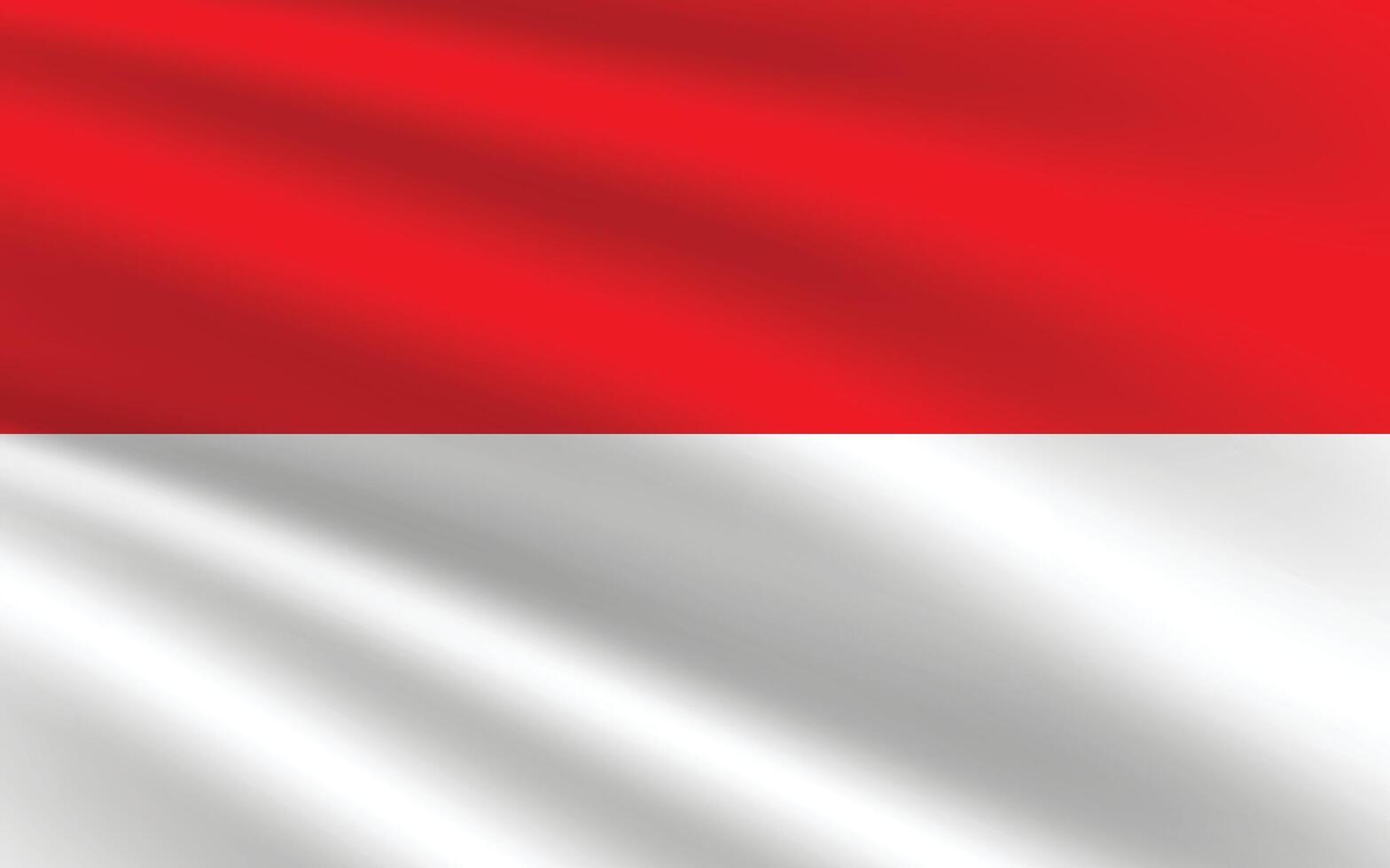 Indonesia bandera ilustración. Indonesia nacional bandera. ondulación Indonesia bandera. vector