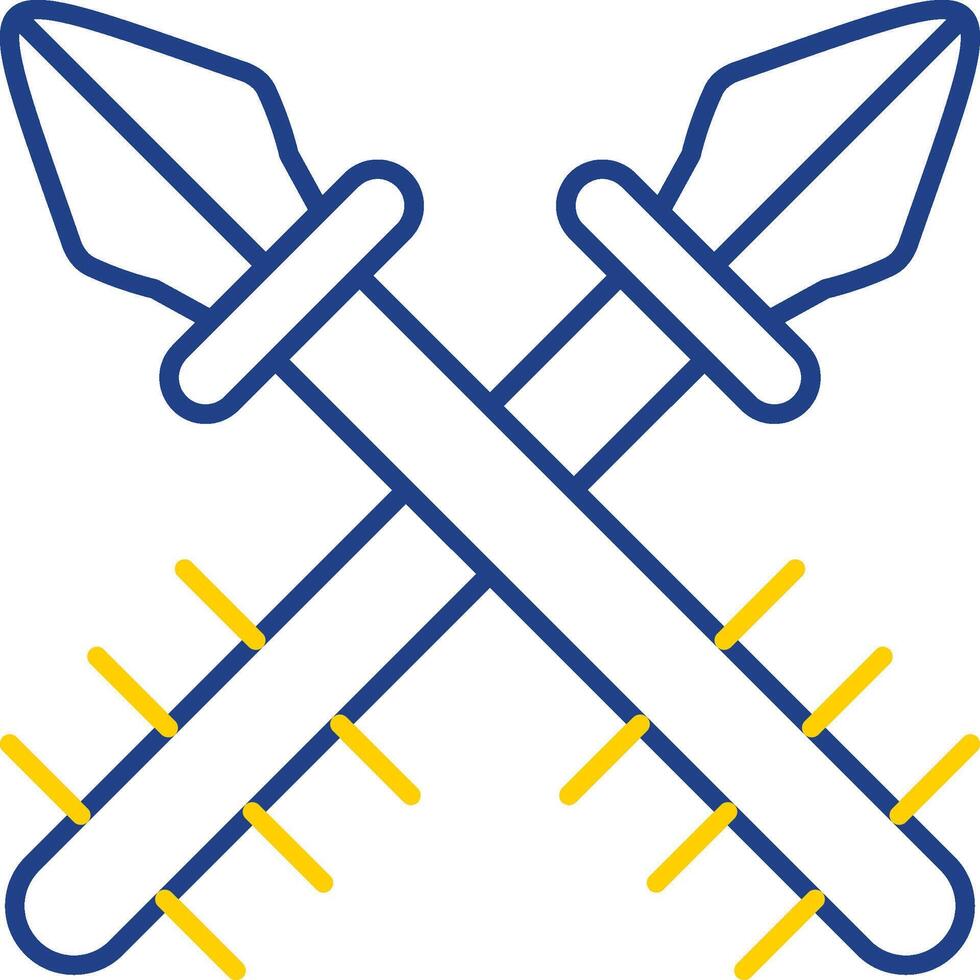 Harpoon Line Two Color Icon vector