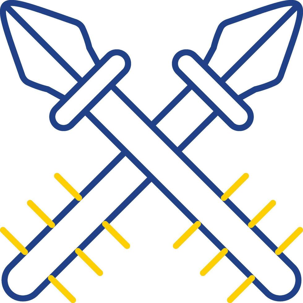 Harpoon Line Two Color Icon vector