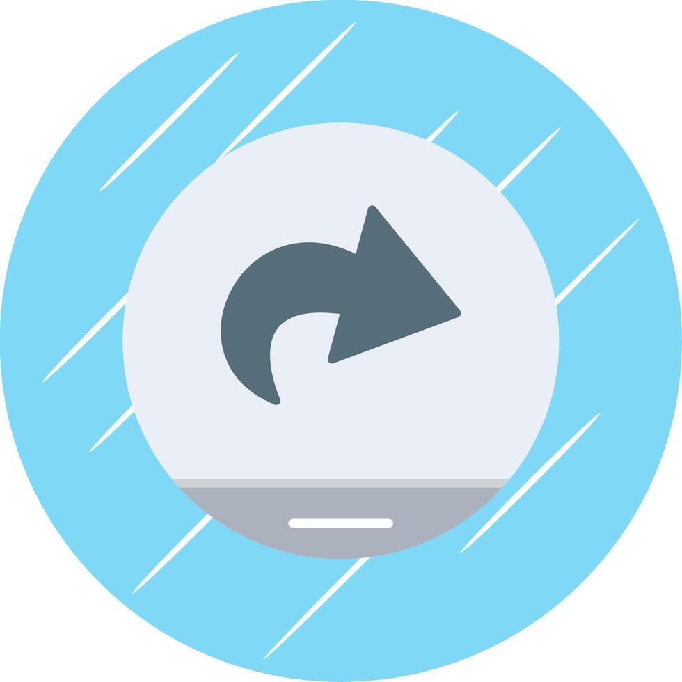 Next Flat Blue Circle Icon vector