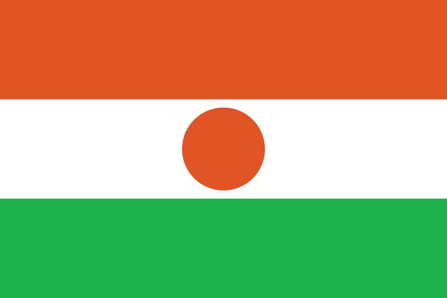 Niger flag illustration. Niger national flag. vector