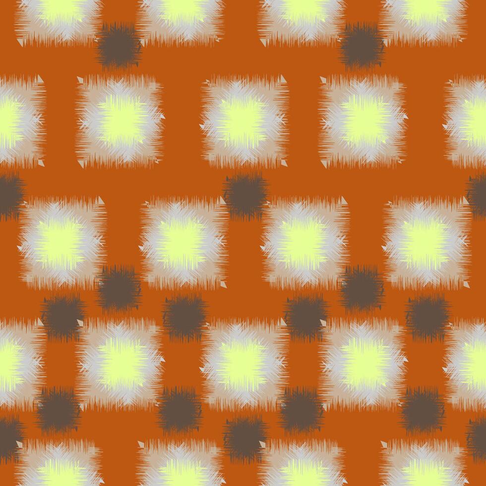 Seamless pattern of patches and grunge stains with fringe. vector