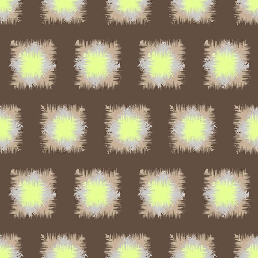 Seamless pattern of patches and grunge stains with fringe. vector