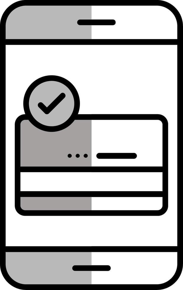 Payment Gateway Filled Half Cut Icon vector