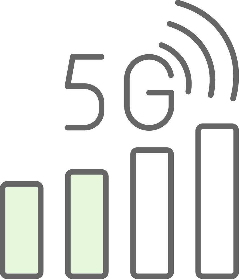 Signal Status Fillay Icon vector