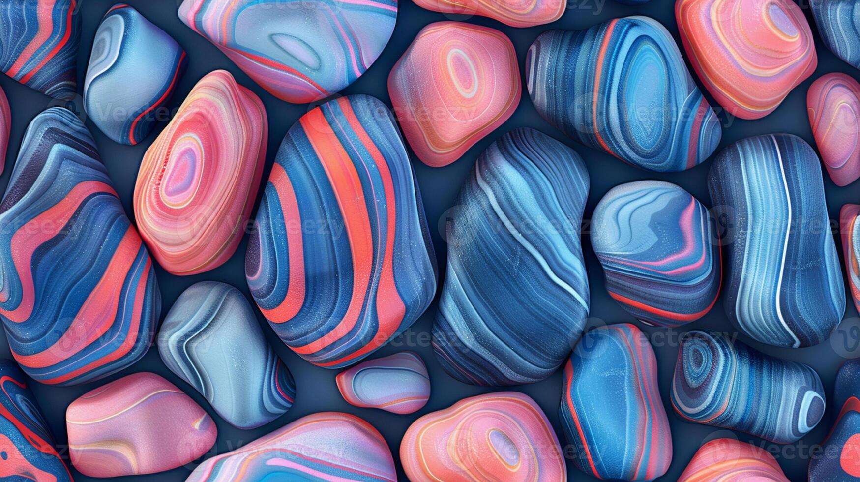 Colorful pebbles background, colored beach stones background, small stones wallpaper, colorful pebbles texture. photo