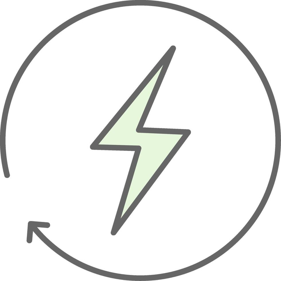 Energy Fillay Icon vector