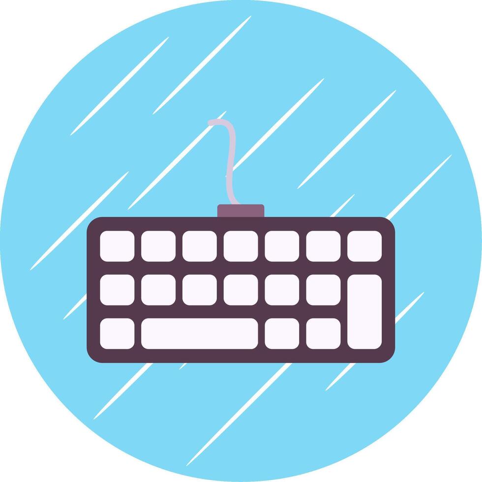 Keyboard Flat Blue Circle Icon vector