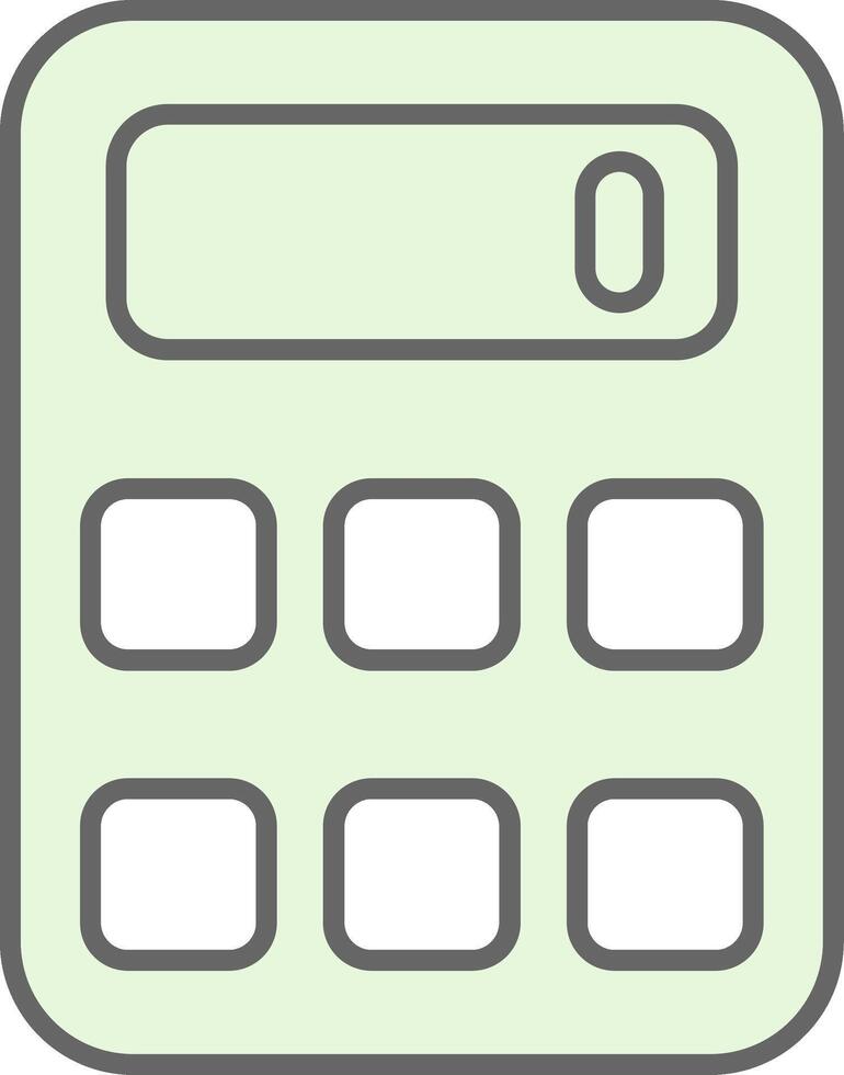 calculadora relleno icono vector