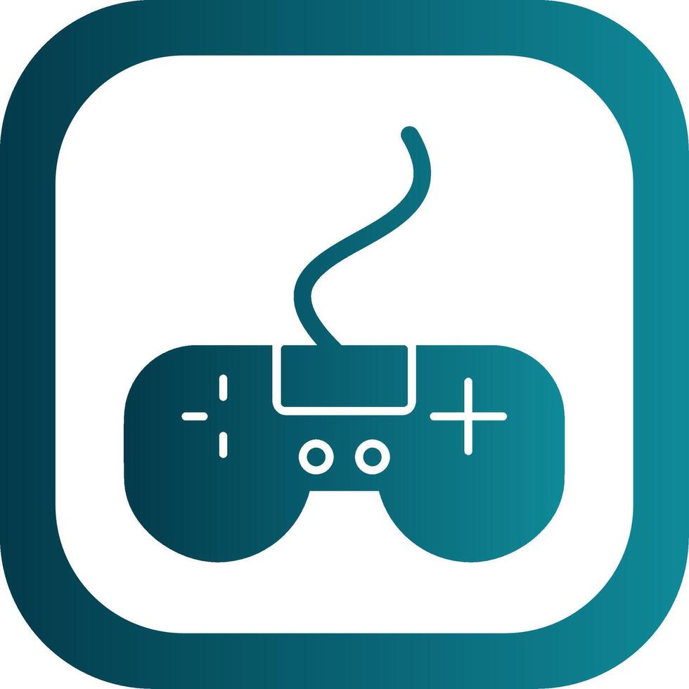 game Glyph Gradient Round Corner Icon vector