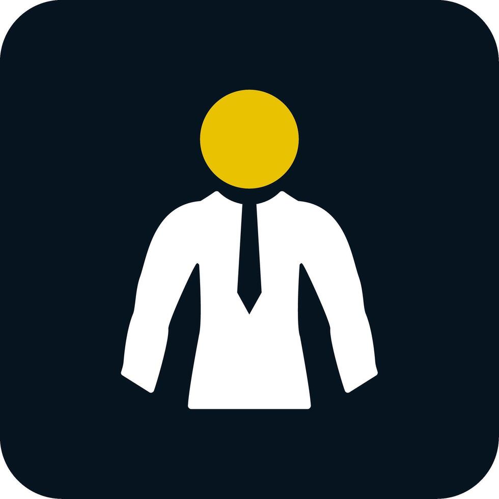 Businessman Glyph Two Color Icon vector