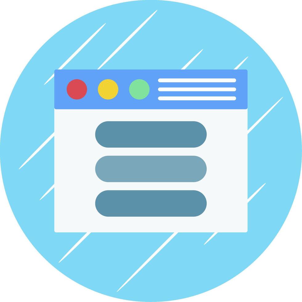 Process Flat Blue Circle Icon vector