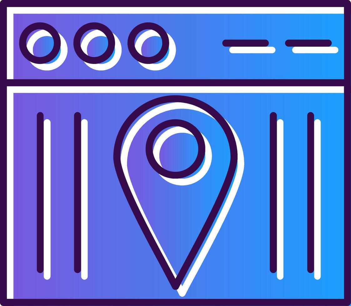 Web Gradient Filled Icon vector