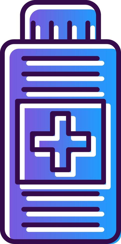 Syrup Gradient Filled Icon vector