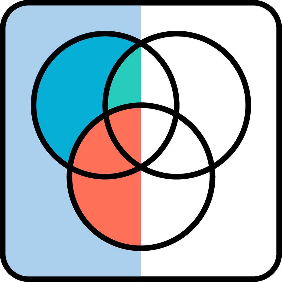 Diagram Filled Half Cut Icon vector