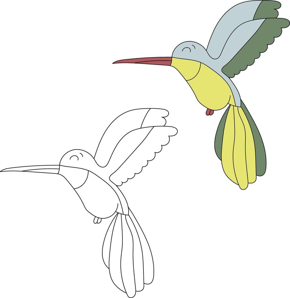 linda pequeño aves clipart conjunto plano diseño. pájaro plano ilustración vector