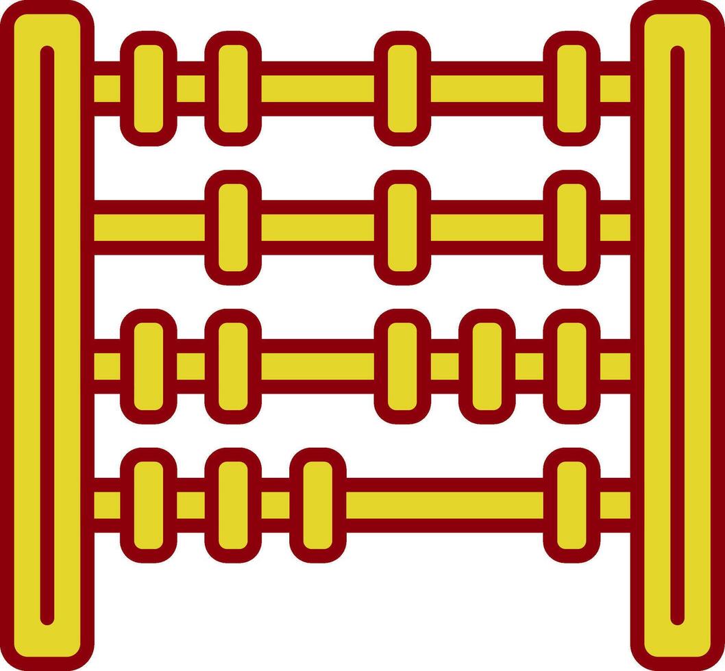 Abacus Line Two Color Icon vector