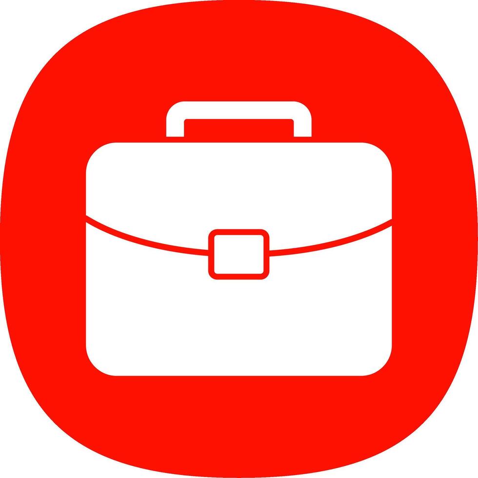 Brief Glyph Curve Icon vector