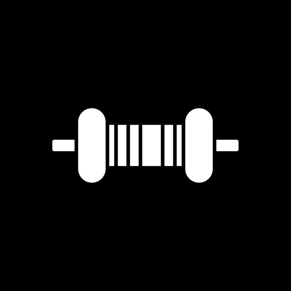 Resistor Glyph Inverted Icon vector