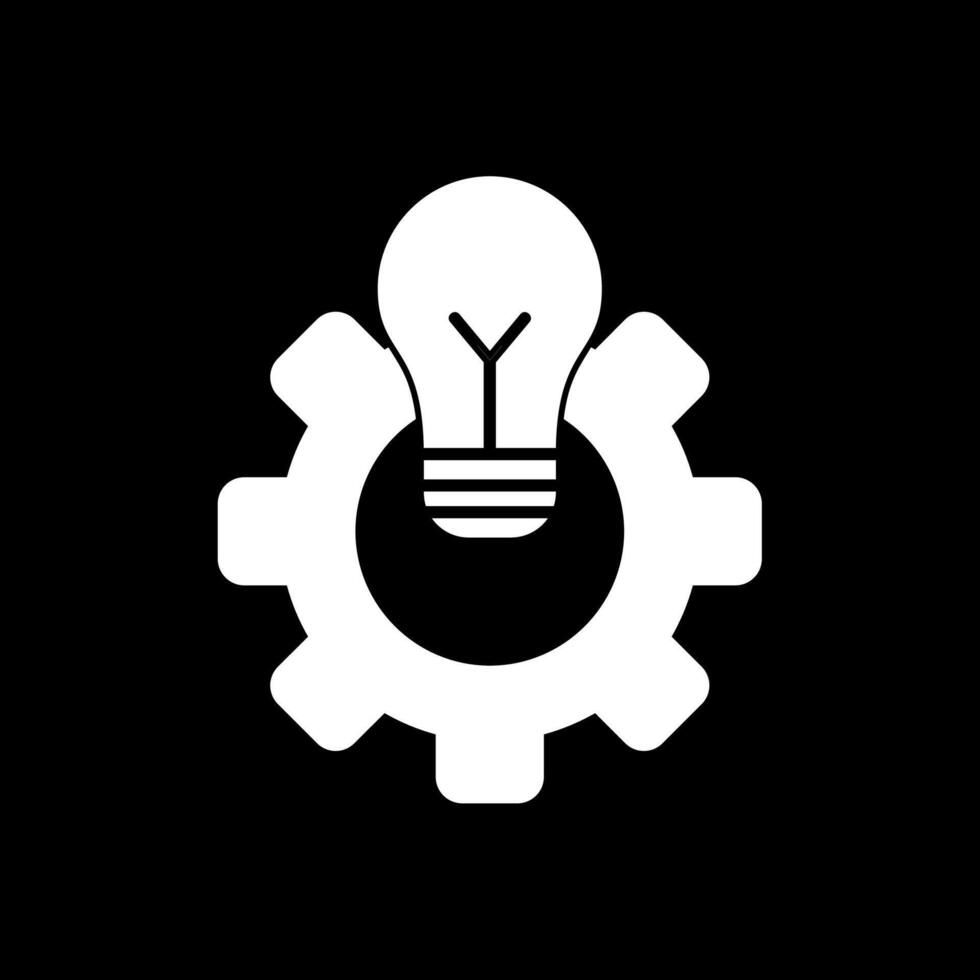 Engineering Glyph Inverted Icon vector