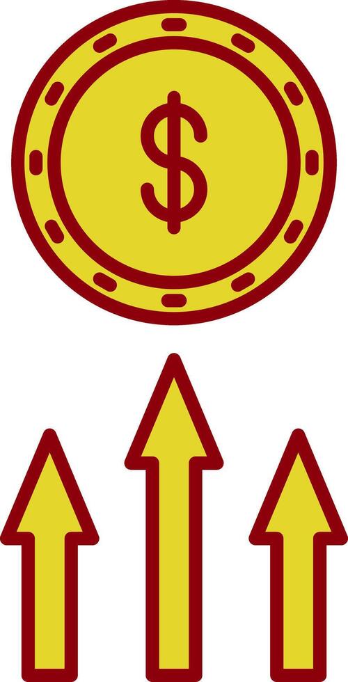 Income Line Two Color Icon vector