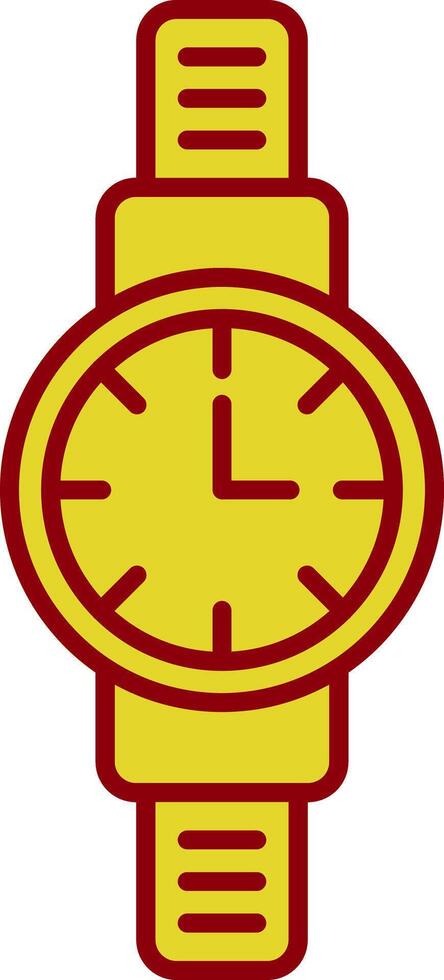 Wristwatch Line Two Color Icon vector