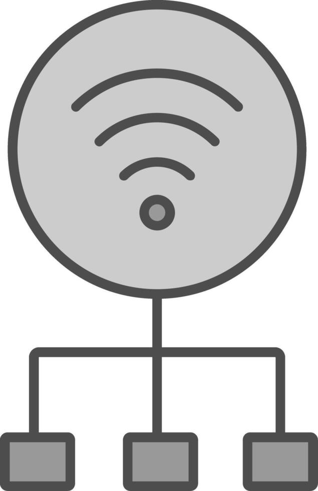 Network Fillay Icon vector