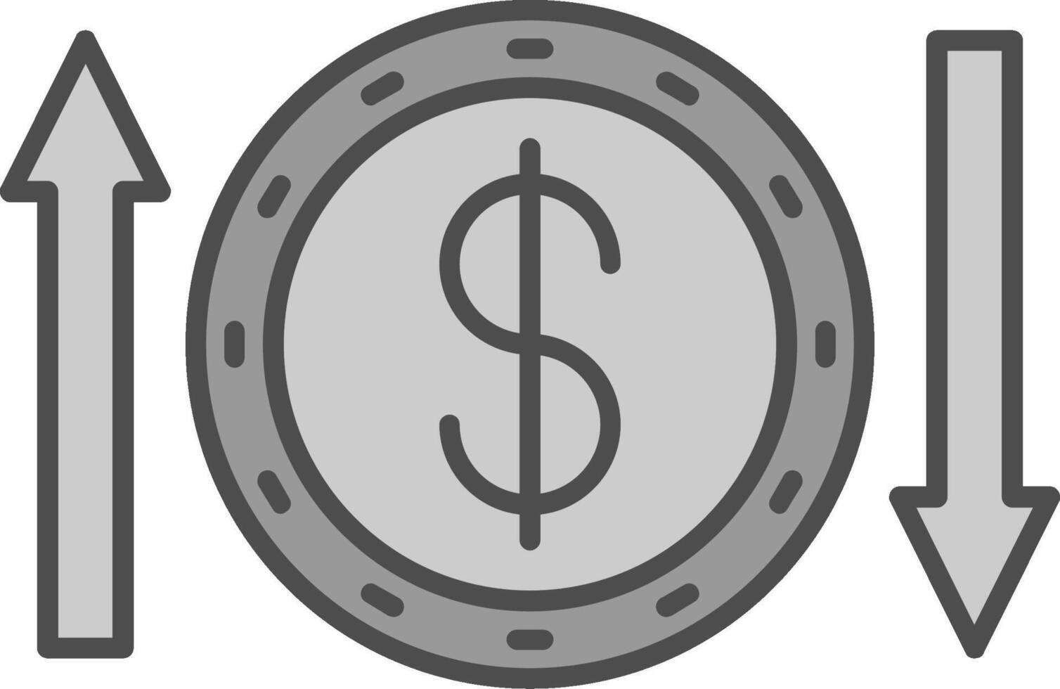 dinero transferir relleno icono vector