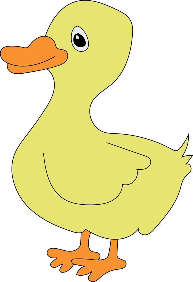 Cute Little Bird Clipart Flat Design. Bird Flat Illustration vector