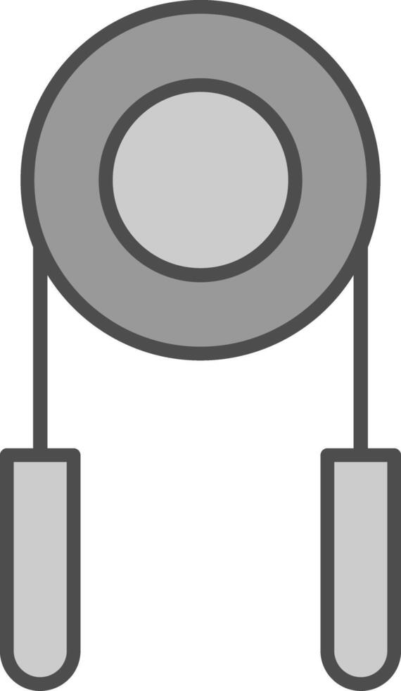 Hand Grip Fillay Icon vector
