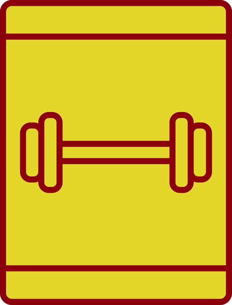 Online Workout Line Two Color Icon vector