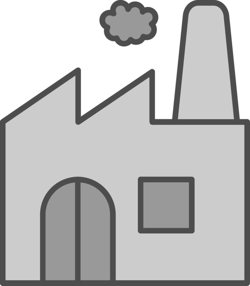 Factory Fillay Icon vector