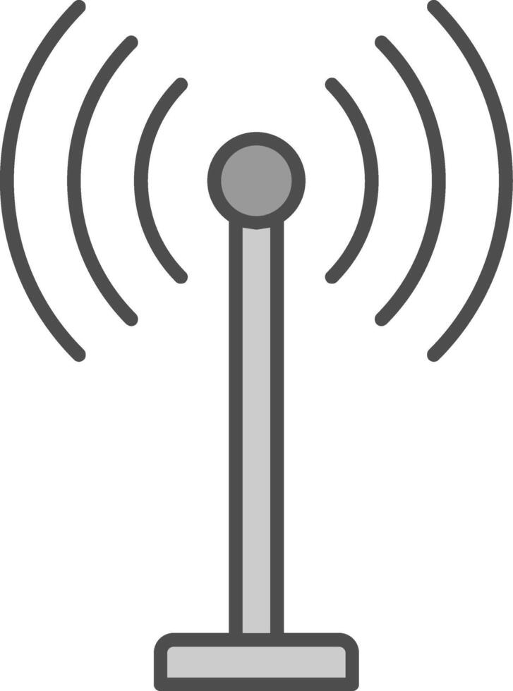 antena relleno icono vector