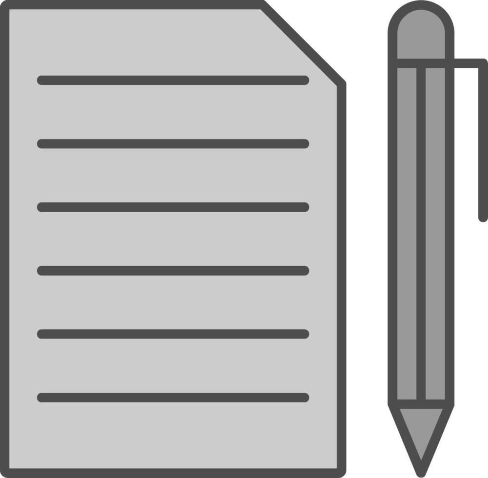 documento relleno icono vector