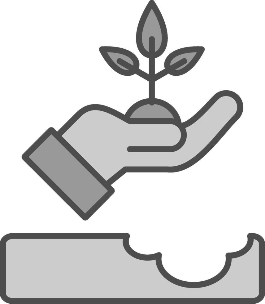 Replant Fillay Icon vector