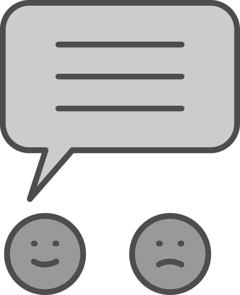 Response Fillay Icon vector