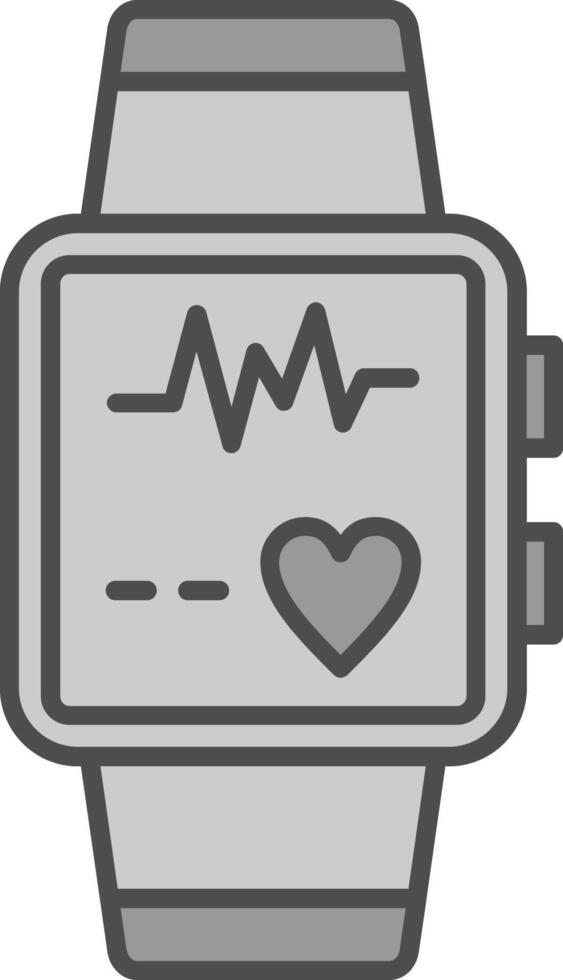 Smart Watch Fillay Icon vector