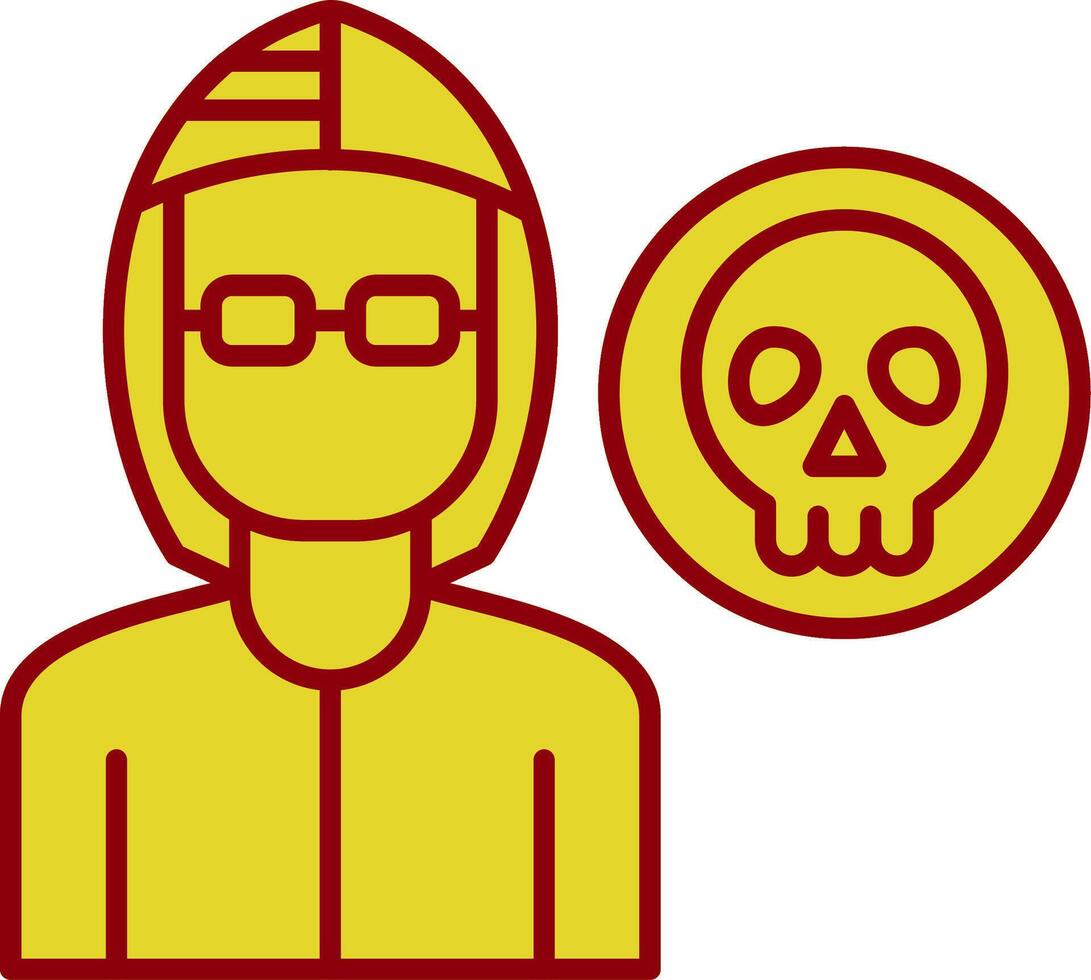 Robber Line Two Color Icon vector
