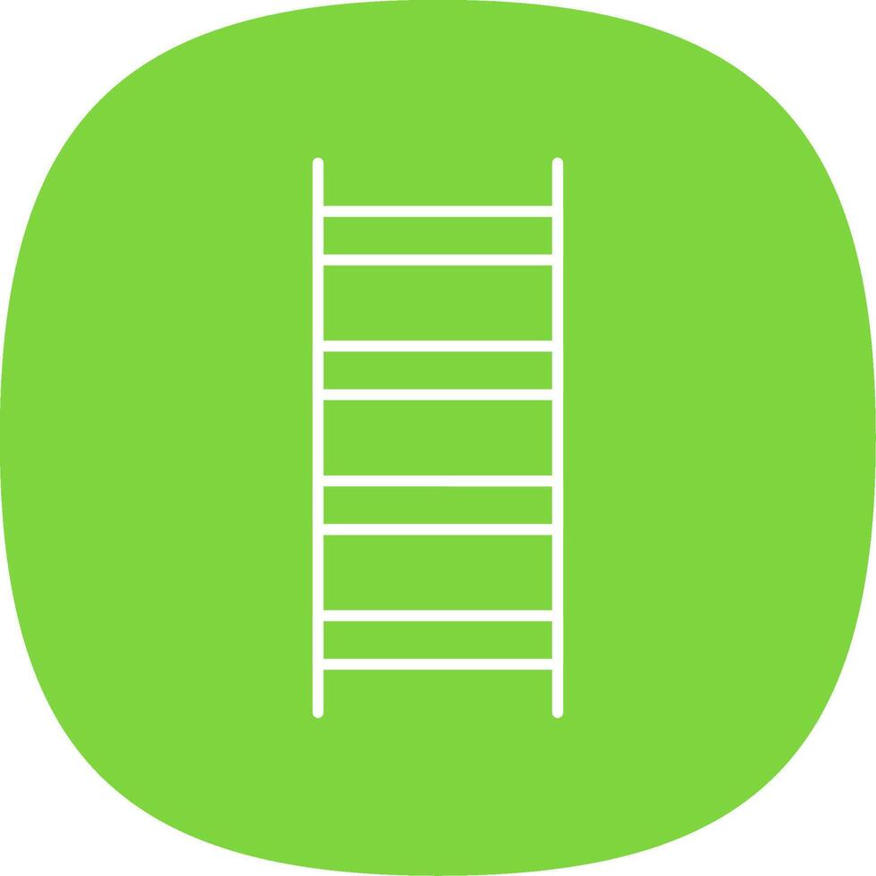 Ladder Line Curve Icon vector